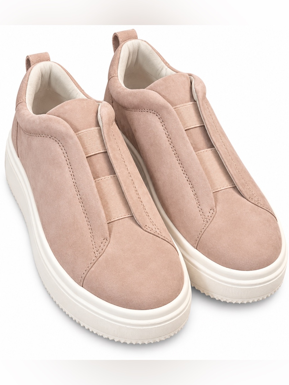 Paolo Goldie pallet pink kid suede Women’s Platform Sneaker 9M